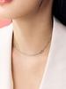Rosemont Silver Link Necklace Dear Heart Ra25C03T