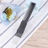 Black Anti-Static Hair Comb Set Rat-Tail Design Plastic Hairdressing Tool for Fine Hair Cutting Styling Salon Barber Home