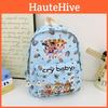 Cartoon Prepreschool Girls Bookbag With Cry Baby And Letter Prints Daily For