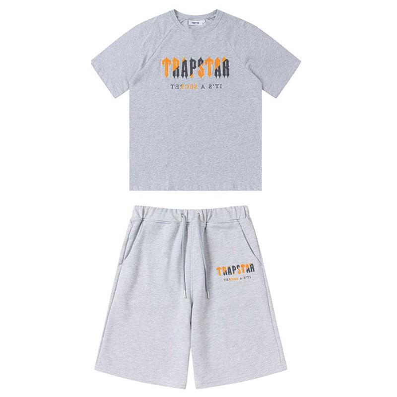 Unisex Baumwolle Kurzarm T-Shirt Shorts Set Lässiges Streetwear Outfit Herren Damen