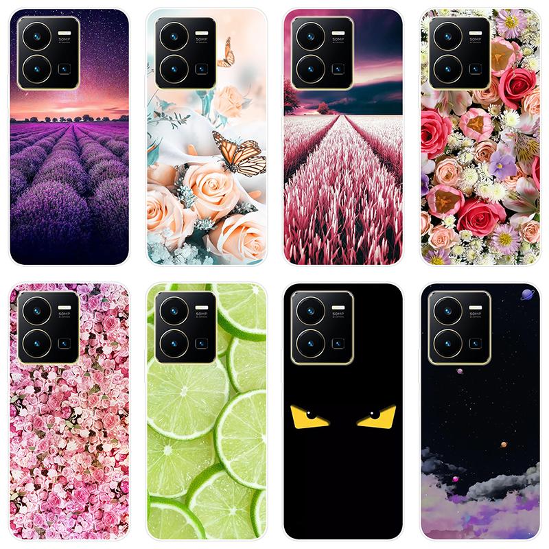 

Для Vivo Y35 Y 35 VivoY35 чехол Мягкая силиконовая задняя крышка чехол для телефона с рисунком Звездное небо