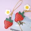 3D Strawberry Pendant Keychain - Cute Girly Charm for Bags & Cars