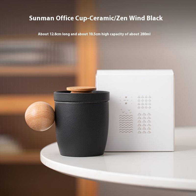 

Office Cup Ceramic Tea Separation Cup Household Glass Drinking Cup Office Personal Filter Teacup Tea Mug 201-300ml