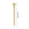 50 PEZZI Bastoncini da Golf in Legno di Bambù 4 Misure 42mm/54mm/70mm/83mm Porta Palline da Golf Accessori da Golf per Allenamento