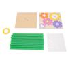 Paper Bouquet Craft Kit Color Flower Hand Made Set with Plastic Tubes and Ribbon for Holiday Party Decoration
