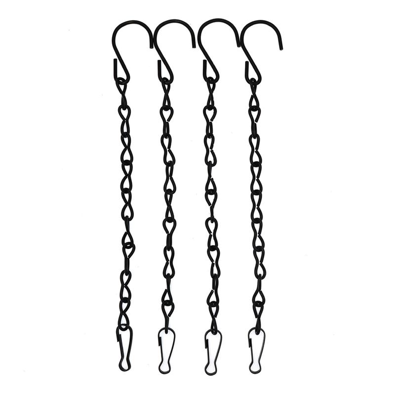 Gute Aufhängepflanzenkette, Schwarze Kette zum Aufhängen von Vogelfutterspendern, Pflanzgefäßen, Laternen, Körben, Werbetafeln, Windspielen, Ornamenten