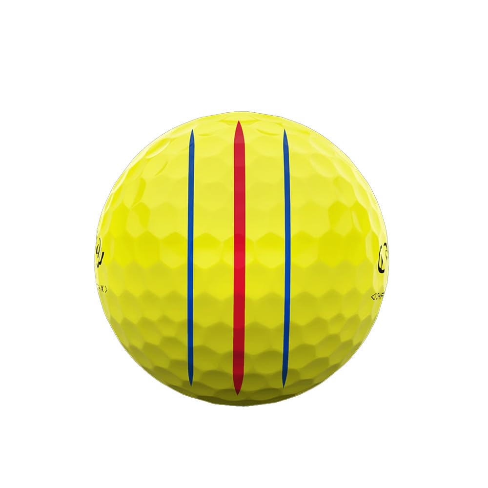 CALLAWAY Piłka golfowa CHROME TOUR X Triple Track Żółta piłka 3 sztuki BL CG CHRM TOUR X YLW 24 TRPLTRK 3B PK