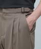 Musinsa Standard Side Adjust Two-Tuck Wide Slacks [Dusty Beige]