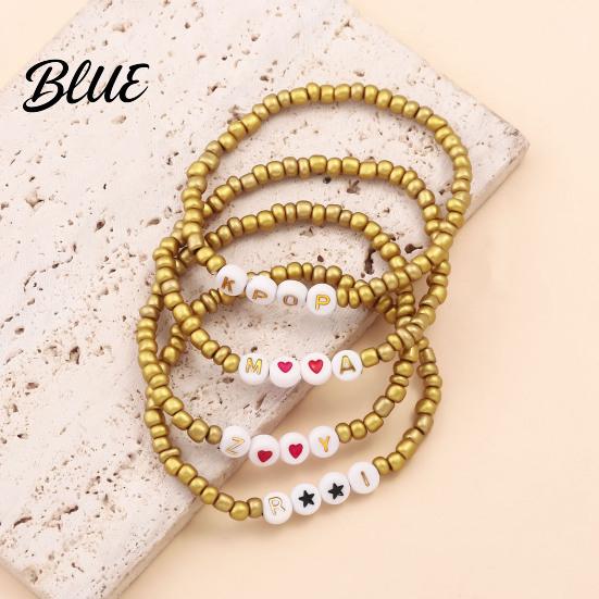 Stretch Fit Bracelet Korean Pop DIY Anime Inspired Adjustable Trendy