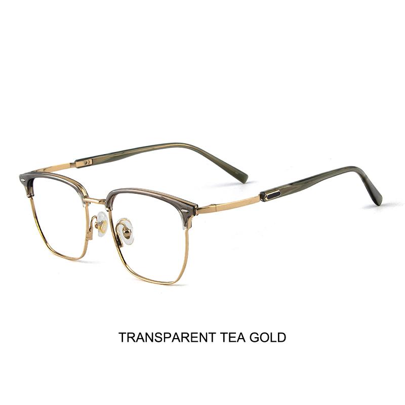 Luxury Eyebrow-Style Titanium Glasses Frame Retro Fashion Women s Oversized Eyeglasses Gentleman s Trendy Men s Eyewear