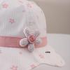 Sombrero de Cubo Floral Coreano para Bebé Niña Primavera/Verano 2026 – Lindo, Fresco, Protector Solar