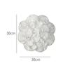 Light Luxury Natural Shell Tray Dining Table Insulating Mat Desktop Organizer Flower Trimmed Decorative Placemats