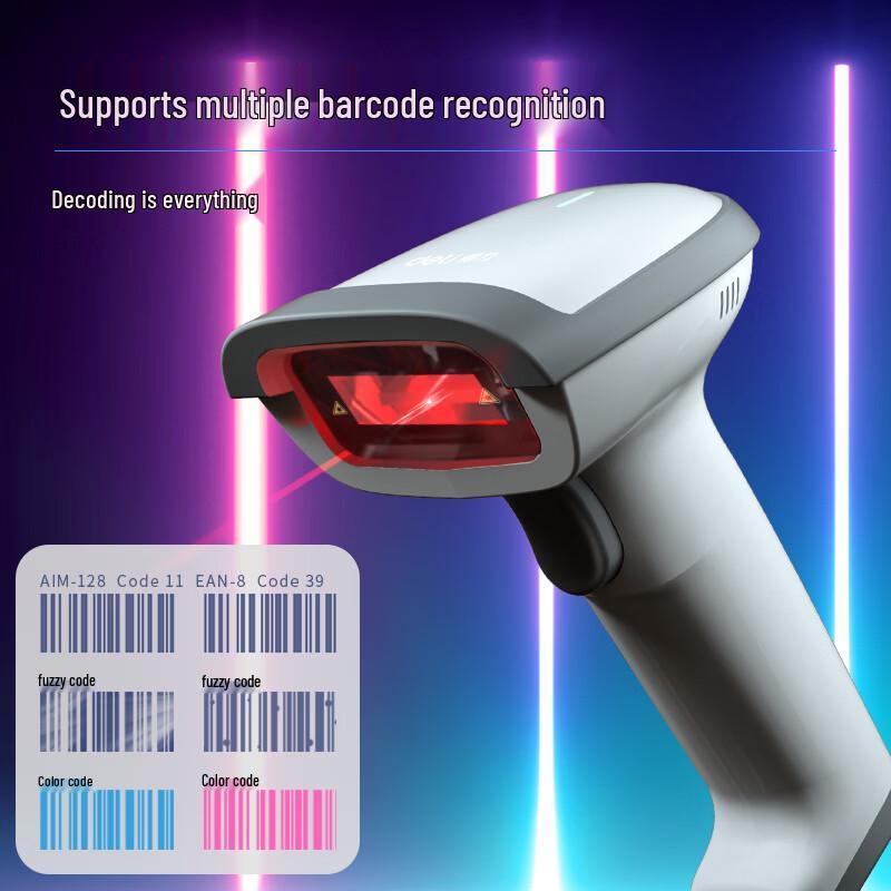 Deli 14881S 1D Wireless Barcode Scanner
