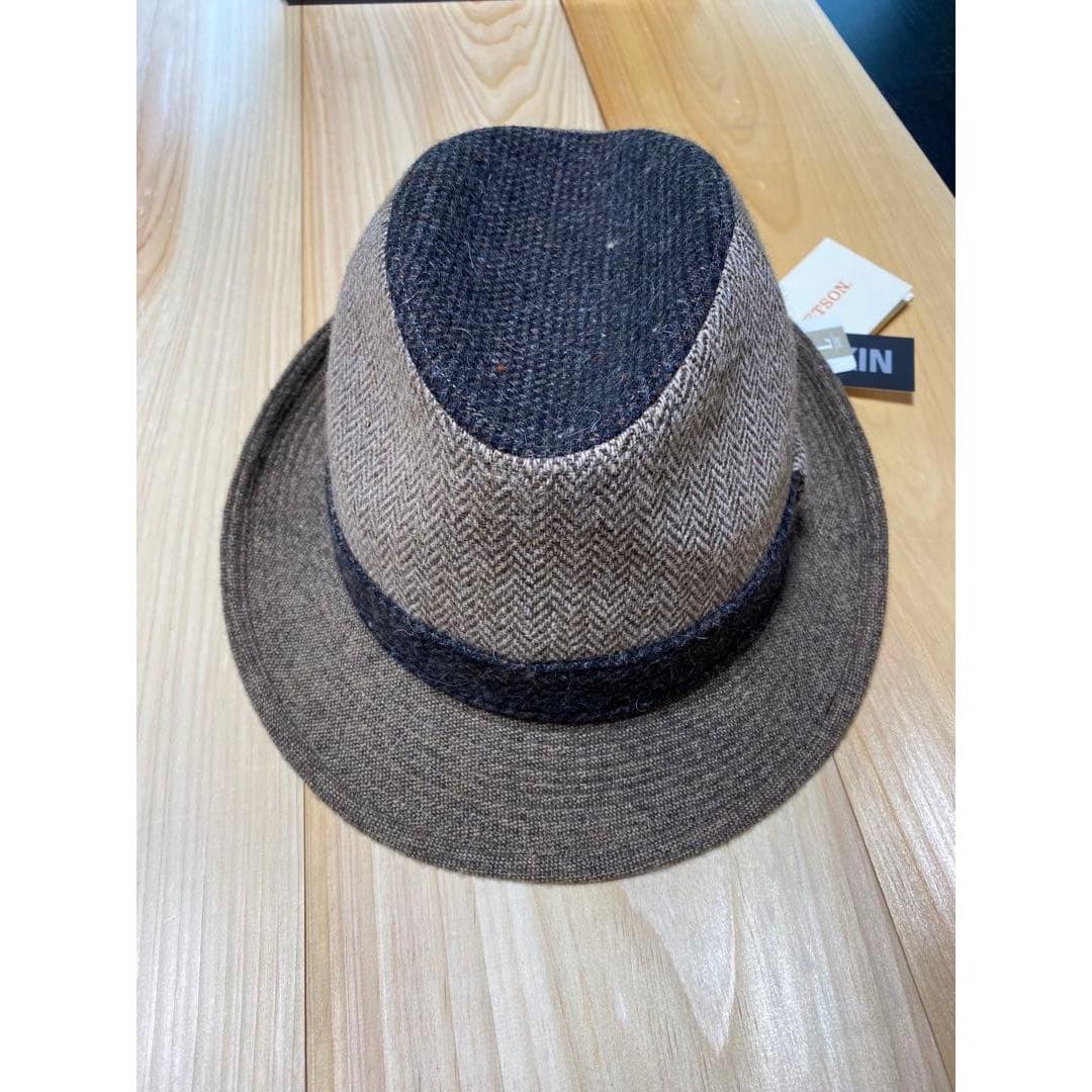 Used Stetson wool blend hat brown/gray