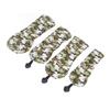 4Pcs Golf Club Head Cover PU Thick Plush Wear Resistant Golf Putter Cover with Number Board Camouflage Green