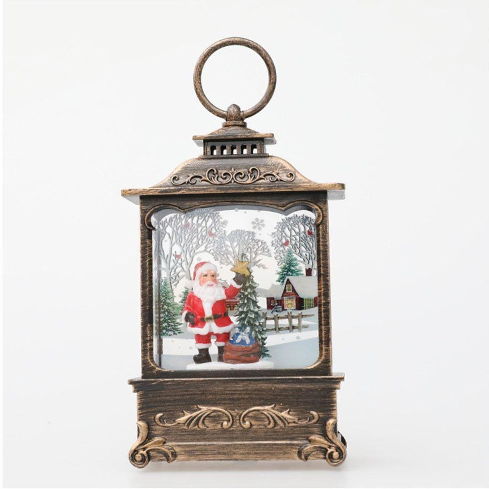 Santa Snowman Boy Santa Claus Lamp With Hook Christmas Lantern Christmas Wind Lamp  New Year