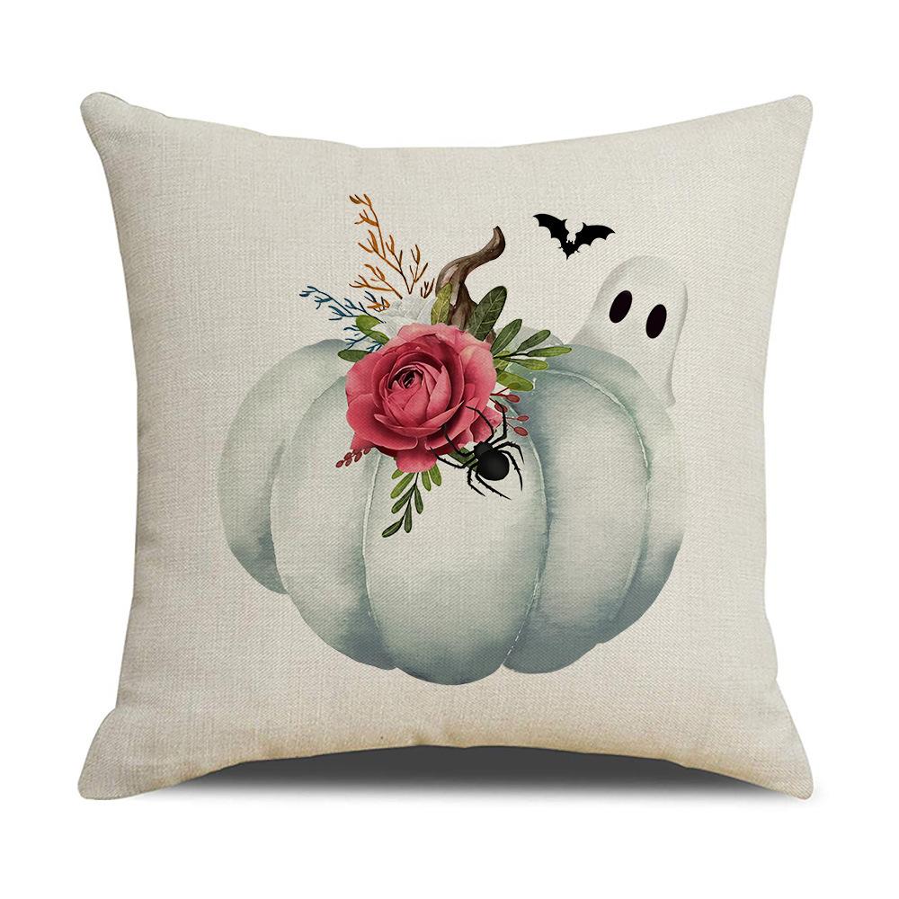 Autumn Halloween Ghost Pillow Case Living Room Seat Cushion Harvest Decoration Sofa Pillow