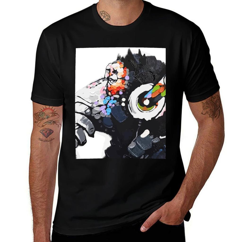 Banksy Dj Monkey Thinker With Headphones White Tshirt Odor Resistant Short Sleeve Top Tshirt