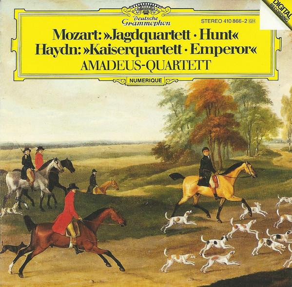 

CD MOZART, HAYDN; AMADEUS QUARTET - Hunt Quartet 4108662 Deutsche Grammo Europe Classical Used