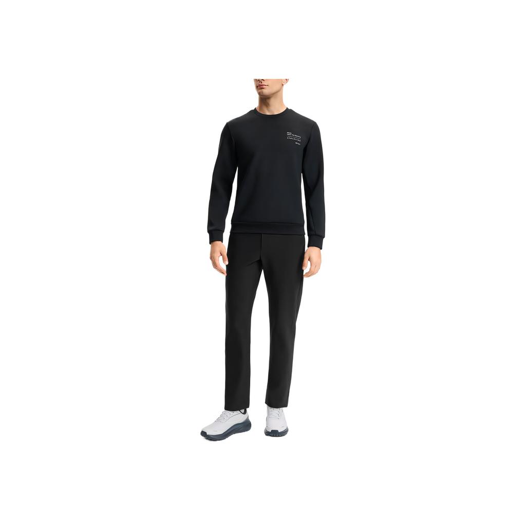 New FILA SS25 A.P. Knitted Sweatpants Men's Pitch Black A11M511614F