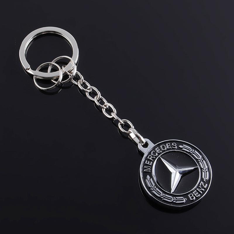 UHBKX1 2025 Hot Car Key Sticker Auto Control Keychain Badge Accessories For Mercedes Benz AMG Smart W205 C300 W203 W206 W108 W124 W126