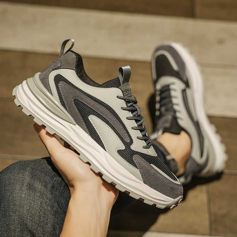 Fashion Big Sole Height Increasing Men Sneakers Loafers Man Basketball Men's Tennis Shoes Kit Sports Importers Tnis Sapateneis