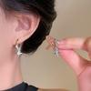 2025 Trendy Heart Stud Earrings For Women Korean Elegant Light Luxury Love Dangle Earring Fashion Simple Drop Jewelry Girls Gift
