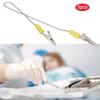 5 ks Zubní laboratoř Klip na bryndák Držák ubrousku s flexibilním ocelovým kuličkovým řetízkem Zubní potřeby Žlutý