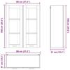 Hanging Cabinet Sonoma Oak Finish 80 x 31 x 100 cm Particleboard