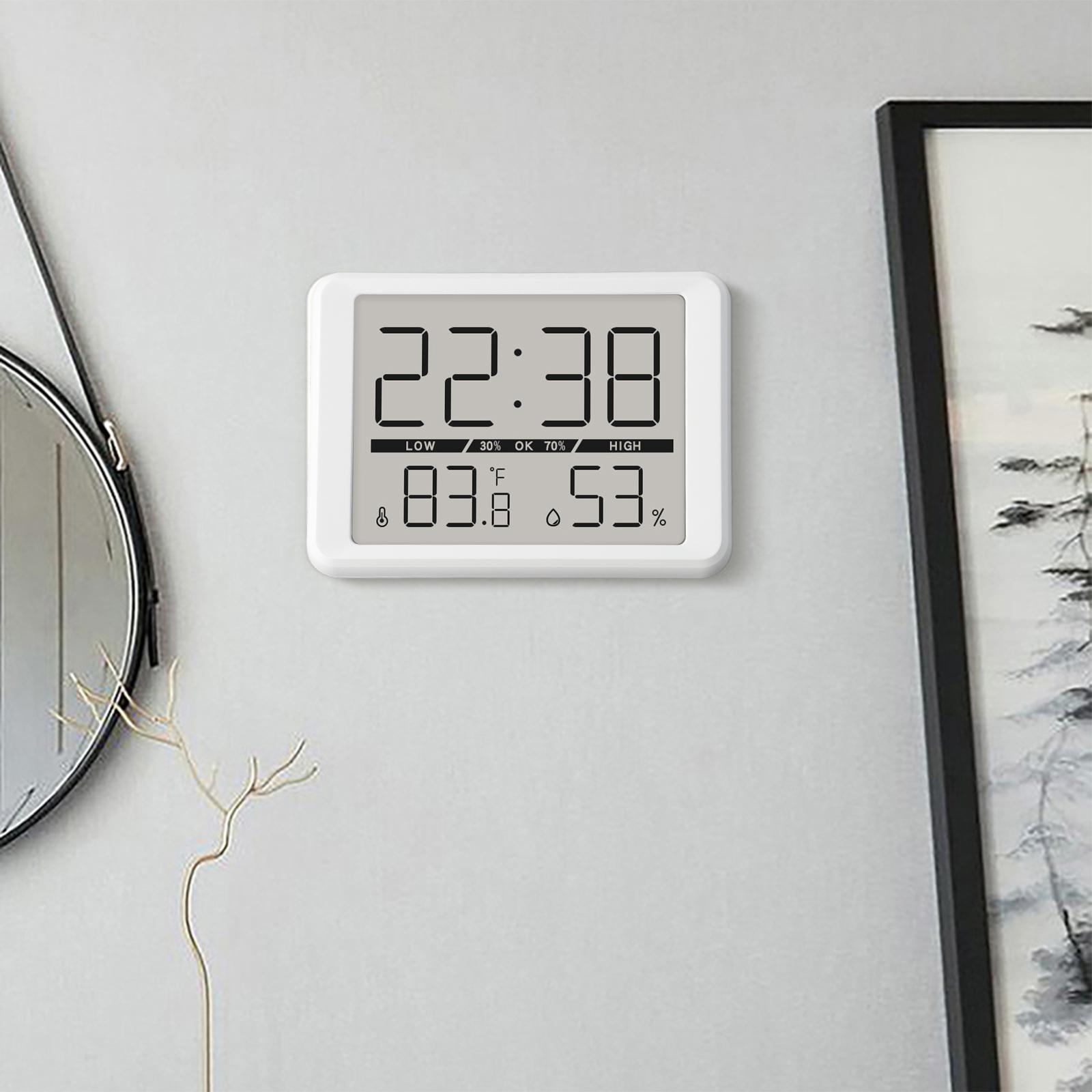 

Мини-цифровые часы с магнитной присоской для холодильников и плоских поверхностей белый