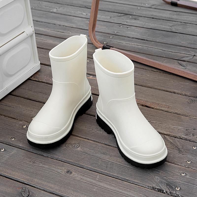 Student waterproof rain shoes adult outdoor wear-resistant non-slip comfortable water shoes camping wading rubber shoes