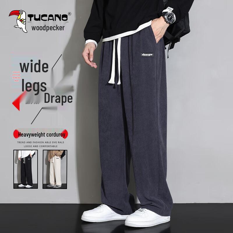 TUCANO Men's 2025 Corduroy Straight Leg Casual Pants
