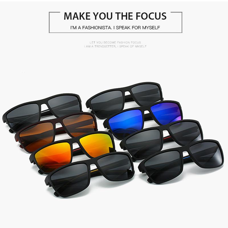 Classic Box Men Sunglasses Fashion Vintage UV400 Sports Driving Sun Glasses Brand Design Eyewear