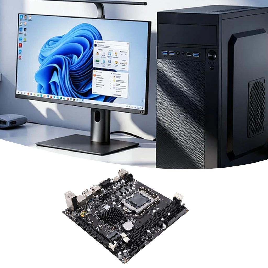 H81 Motherboard Support for   I3 I5 I7 Dual Channel DDR3   ITX Gaming Main Board with Serial ATA 6GbCelsiuss M.2 NVMe Slot PCI Express X16