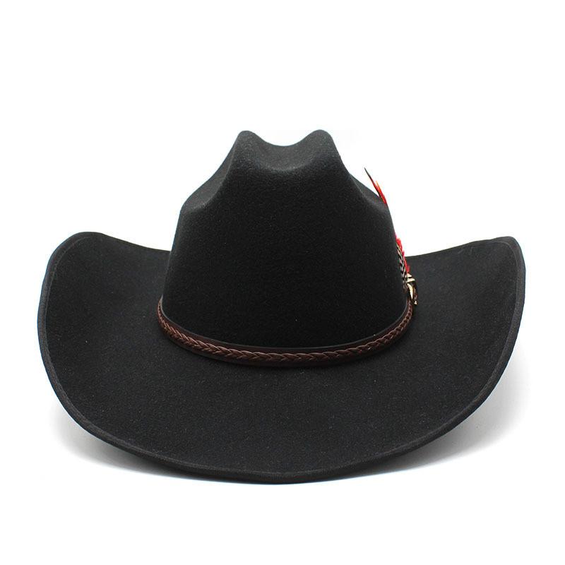 Tibetan Wool Felt Hat With Large Brim And Black Leather Belt For Men And Women Summer Sun Protection