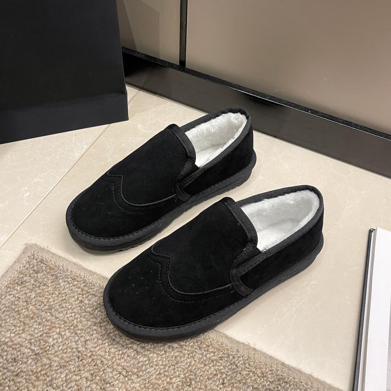 

2024 2024 Женская обувь на плоской подошве осень-зима без застежек Повседневная хлопковая обувь Теплые удобные женские мокасины больших размеров Зимняя обувь Нескользящая женская обувь 44 чёрный