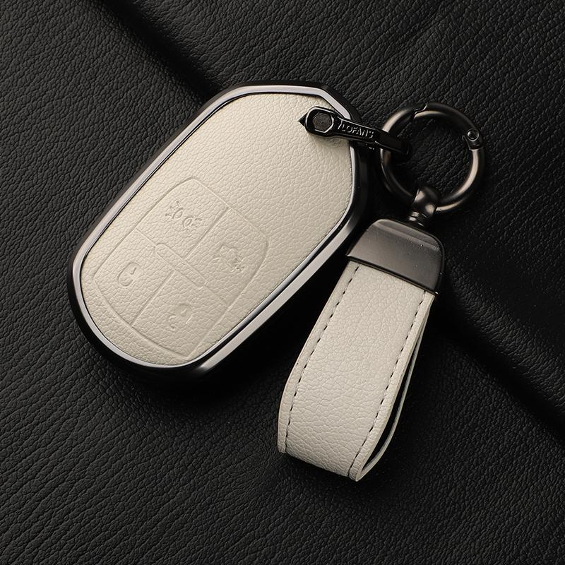 Custodia Cover Guscio Portachiavi Auto in Metallo e Pelle Fob Per Maserati Ghibli Levante Grancabrio Quattroporte Gt Granturism