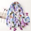 Fashion Women Spring Autumn Viscose Scarf Shawl Lovely Leopard Floral Tassel Pashmina Stole Wrap Echarpe Foulards Muslim Hijab
