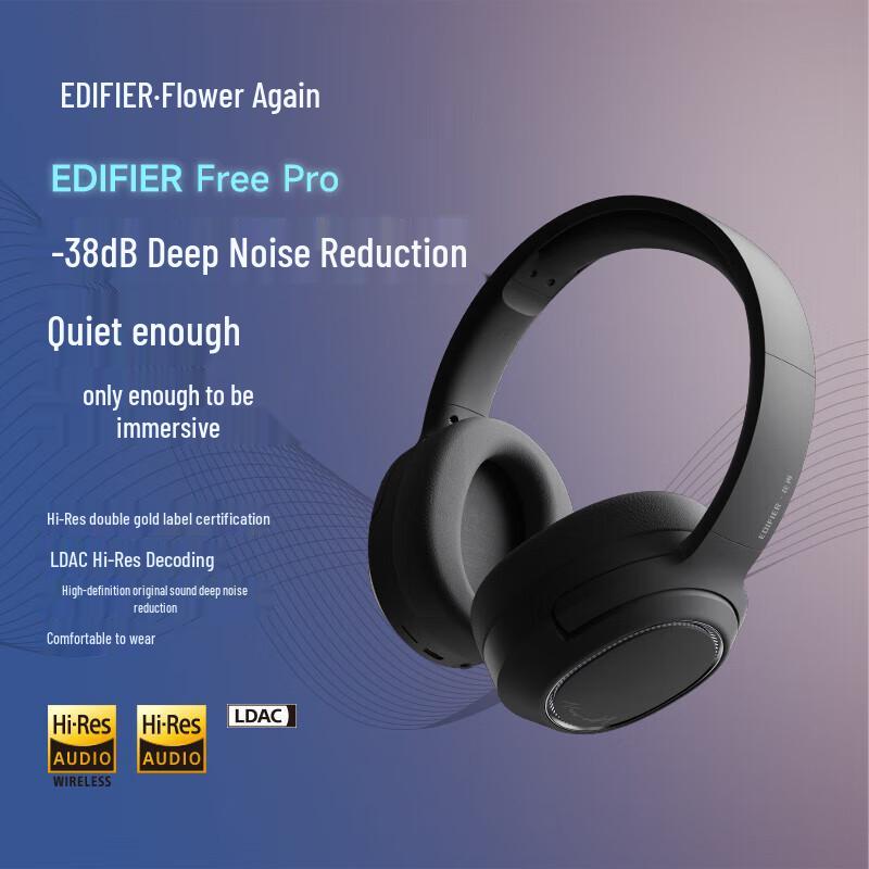 Edifier Free Pro Active Noise Cancelling Wireless Headphones