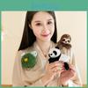 Animal Penguin Series Red Panda Standing Shoulder Decorative Pendant Plush Toy