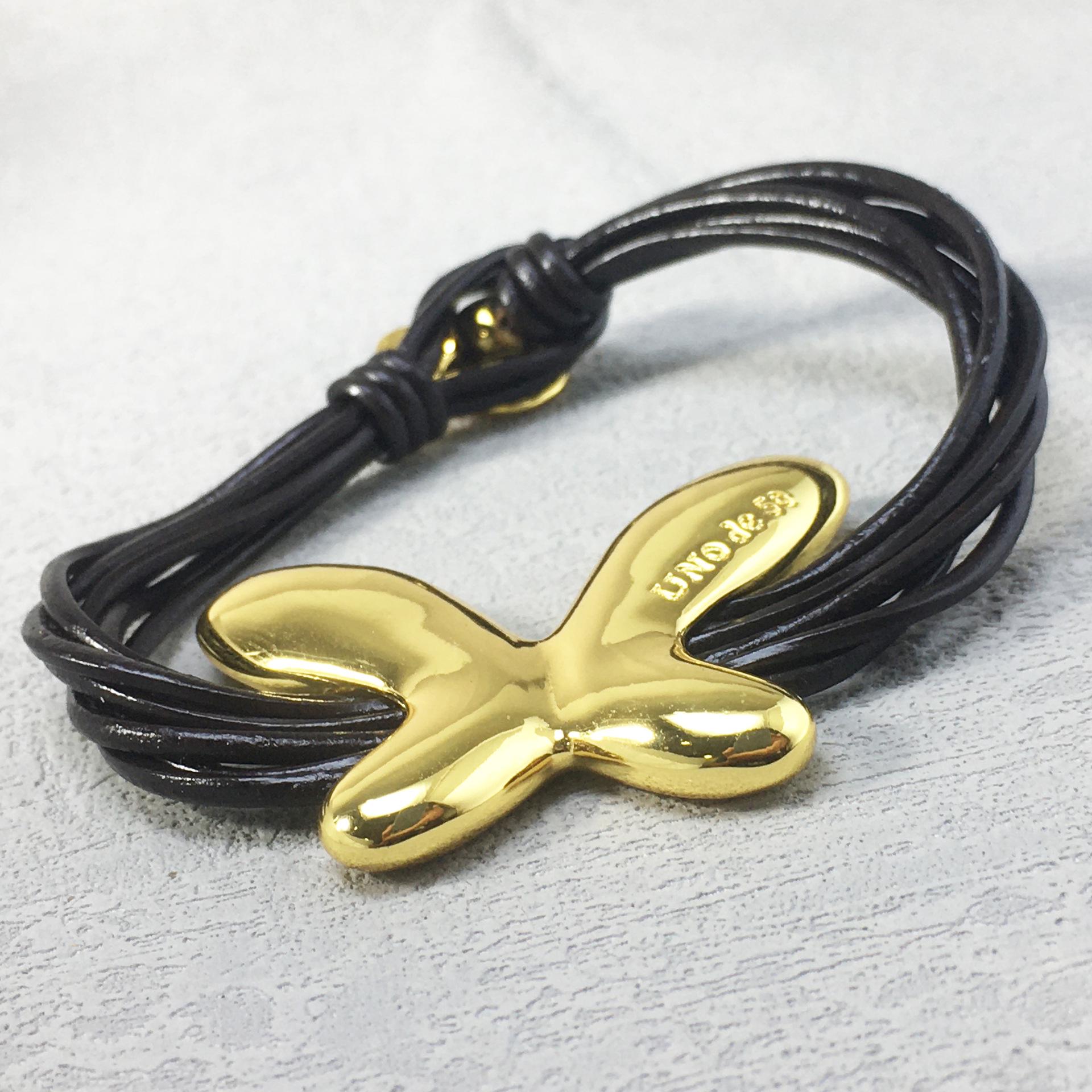 UNOde50 2024 Best-Selling Exquisite Leather Butterfly Bracelet for Women – Romantic Jewelry Gift