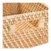 NITORI Rattan Basket RD-001 Quarter Width 19 x Depth 26 x Height 12cm Natural 8421034