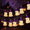 Creative Purple Cap Ghost Light String Cartoon LED Ghost Light String  Home Decor