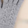 Winter Damen Doppel-Lagen Warme Touchscreen Strickhandschuhe Wolle Kältefest Einfarbig Plus Samt Verdickt Herren Outdoor Fahrradhandschuhe