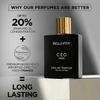 Luxury Men's Perfume Set 2x100ml  Long Lasting Woody and Citrus Fragrance Duo for Day to Night