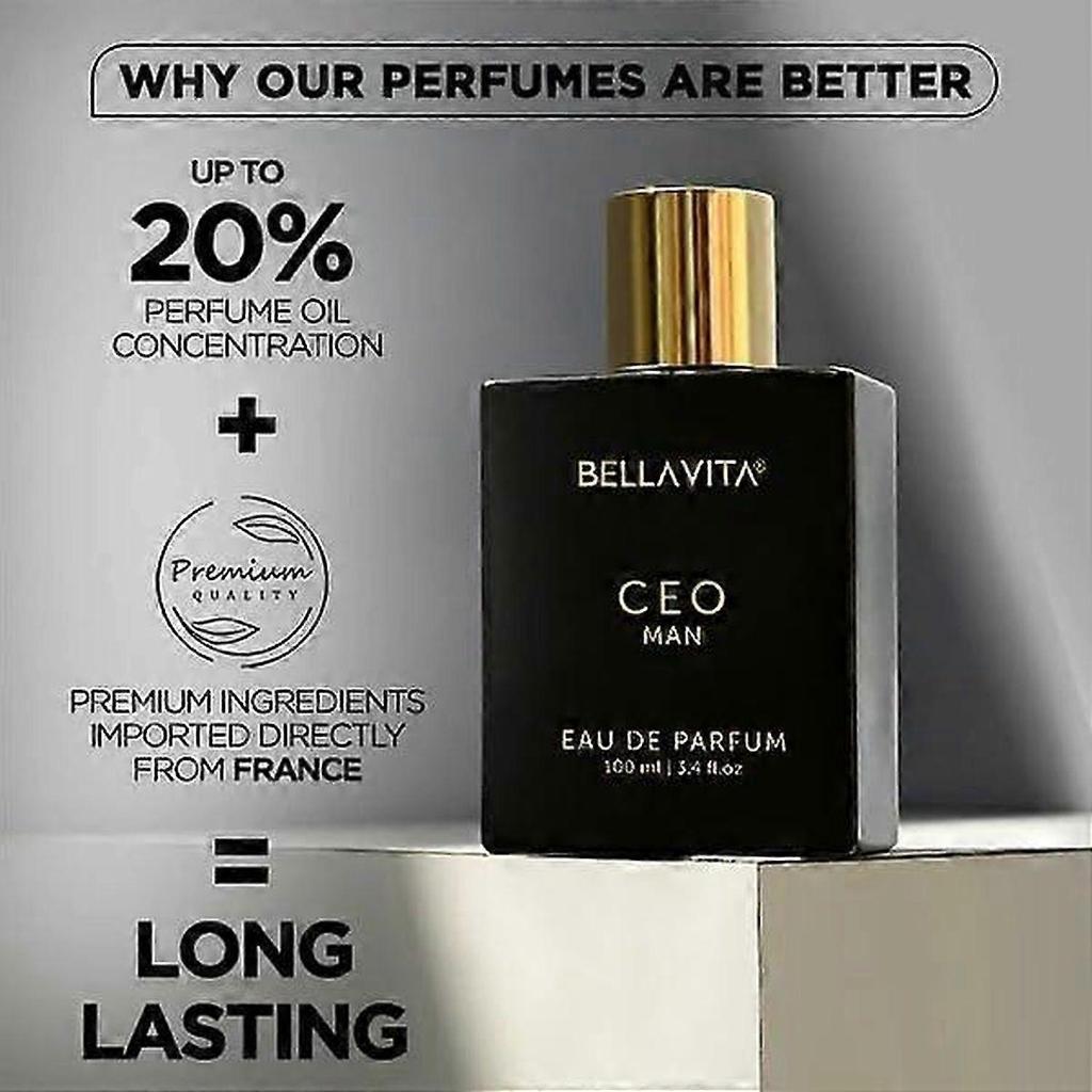 Luxury Men's Perfume Set 2x100ml  Long Lasting Woody and Citrus Fragrance Duo for Day to Night