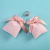Storage Party Bow Necklace Pouches Bandage Velvet Pouch Gift Packaging Packaging Bags Jewelry Bags