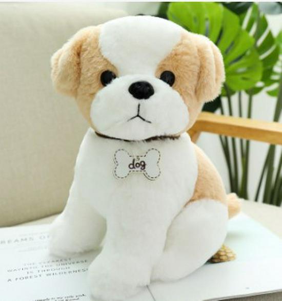 Teddy Dog Plush Toy: Husky Puppy with Nameplate & Dog Claw Machine Accessory