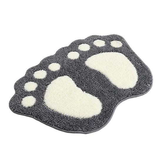 Yousheng Bathroom Floor Mat Quick Drying Anti-Slip Machine Washable Bath Rug Funny Foot Design Bedroom Entryway Door Mat