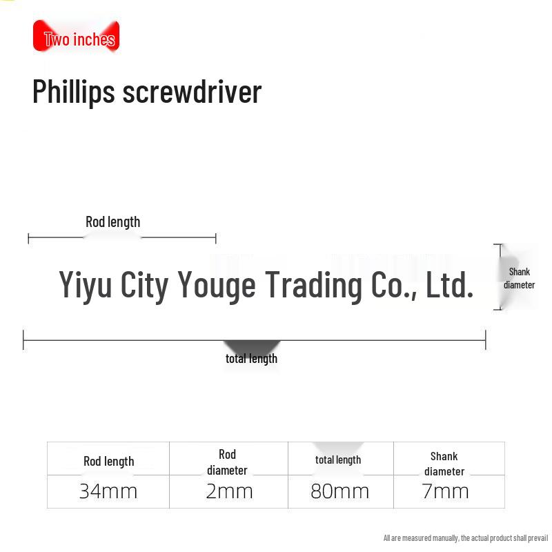 Anti-Slip Large Handle Chrome Vanadium Steel Phillips & Flathead Magnetic Screwdriver